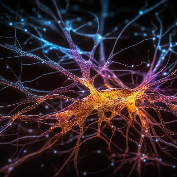 glowing-synapse-multi-colored-neural-communication-abstract-design-generated-by-ai