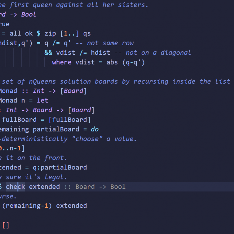 Some haskell code